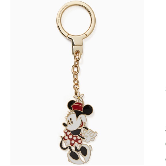 🎉HP 🆕 Kate Spade x Disney Minnie Mouse Key Fob - Picture 2 of 9